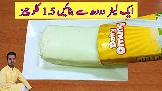 Don't Buy Cheese, Make 1.5 Kg Cheddar Cheese with 1 Liter of Milk in 5 Minutes