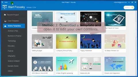 Focusky Tutorial - How to Start Your Project with Focusky?