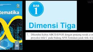 Diketahui kubus abcd.efgh dengan panjang rusuk a cm. s merupakan
proyeksi titik c pada bidang afh.tentukan jarak ke s.