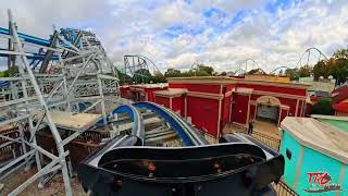 Twisted Cyclone Front Row POV [5K] Six Flags Over Georgia