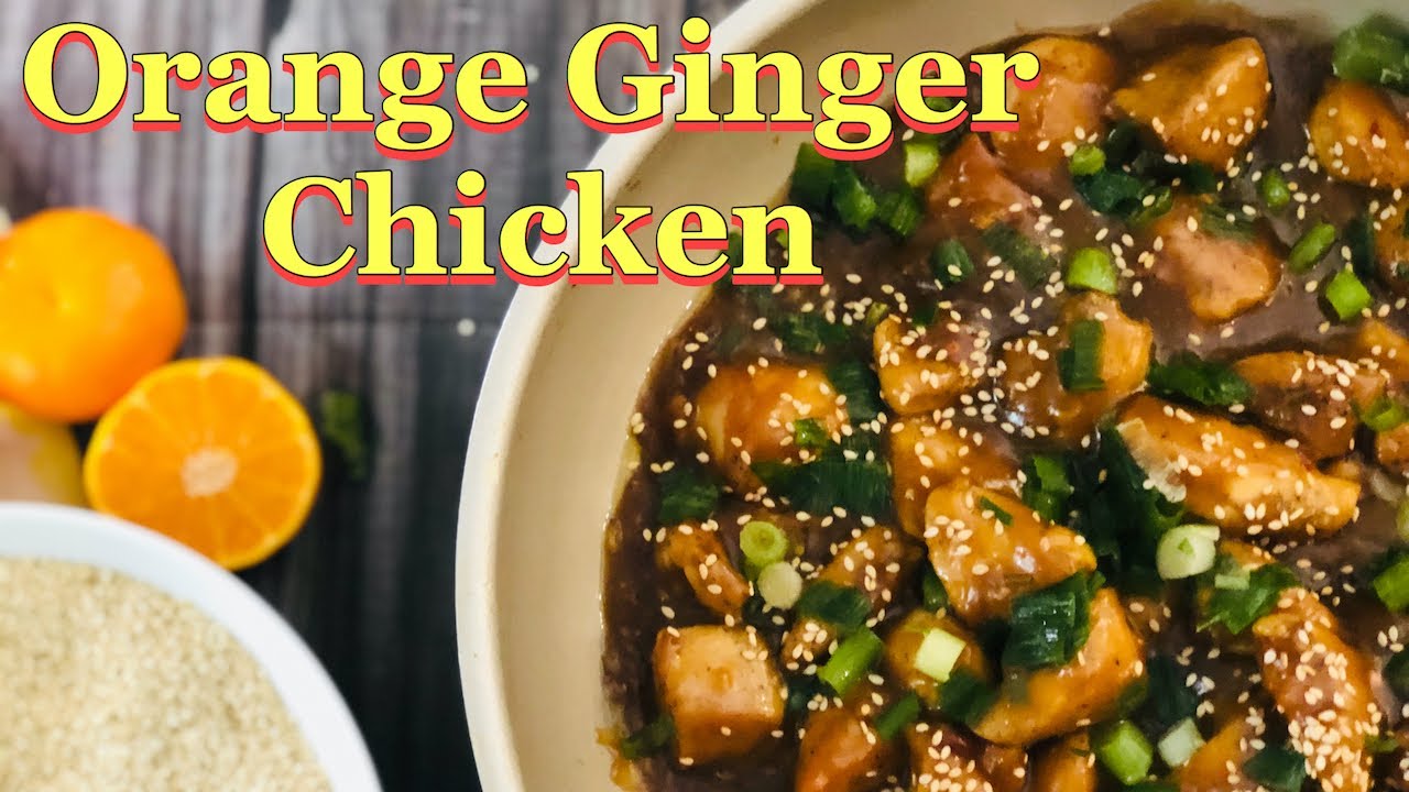 Orange Ginger Chicken Recipe Quinoa Vegetarian Recipe MRB YouTube
