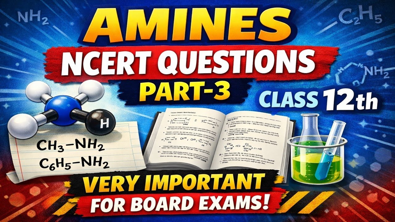 Amines Class 12 Chemistry NCERT Solutions | Exercise Questions Part 3 | Chapter 9