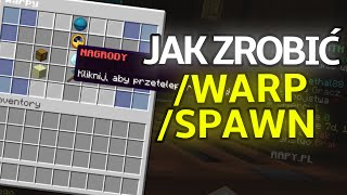 Jak ustawić SPAWN i WARPY w MINECRAFT? (EssentialsX + DeluxeMenus plugin i więcej...)