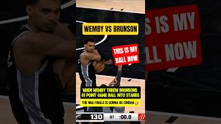 When Wemby LAUNCHED Brunsons ball🧐
