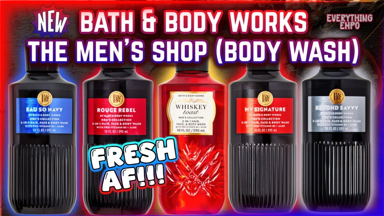 NEW SCENT DROP: BATH & BODY WORKS MEN'S BODY WASH FIRST IMPRESSION | BUILT FOR HIM