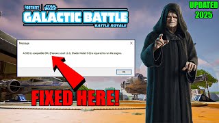 A d3d11-compatible gpu (feature level 11.0 shader model 5.0) is required to run the engine Fortnite