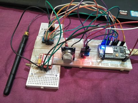 Forest Fire Detection using LoRa Mesh network, IET Lucknow, Final year project