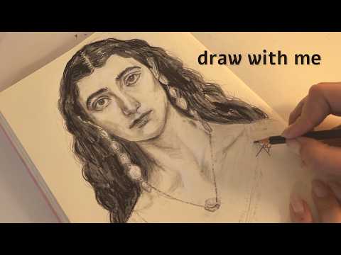 quiet morning ☀︎ draw with me🎧ASMR pencil drawing sounds