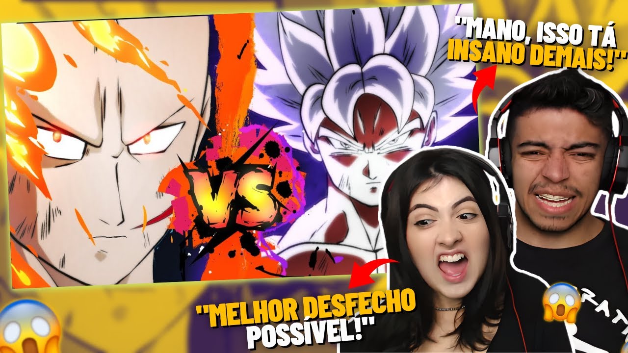 GOKU VS SAITAMA Part 3 I Fan Animation I One Punch Man Vs Dbz REACT