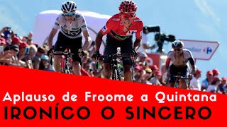 Nairo Quintana Campeón: Lenguaje corporal de Froome ¿Ironía, rabia o reconocimiento?