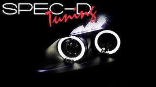 SPECDTUNING DEMO VIDEO: 2000-2003 HONDA S2000 HALO LED PROJECTOR HEADLIGHTS