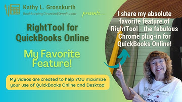RightTool for QuickBooks Online - My Favorite Feature
