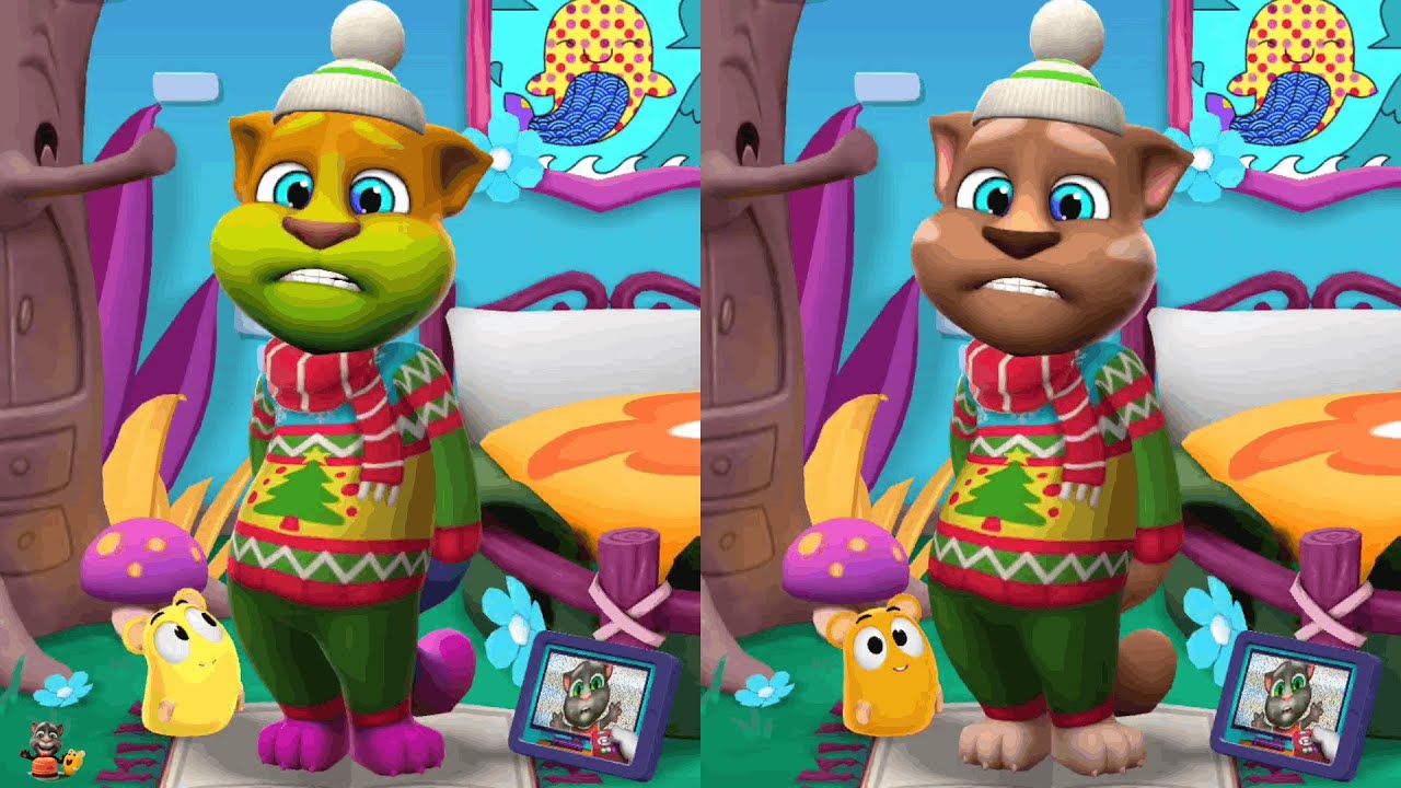 Rainbow Jolly Outfit Vs Brown Jolly Outfit | My Talking Tom 2 Vs My Talking Tom 2