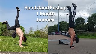 Celebrity Average Guy attempts to learn the Handstand Pushup - 1 month Journey Wealth