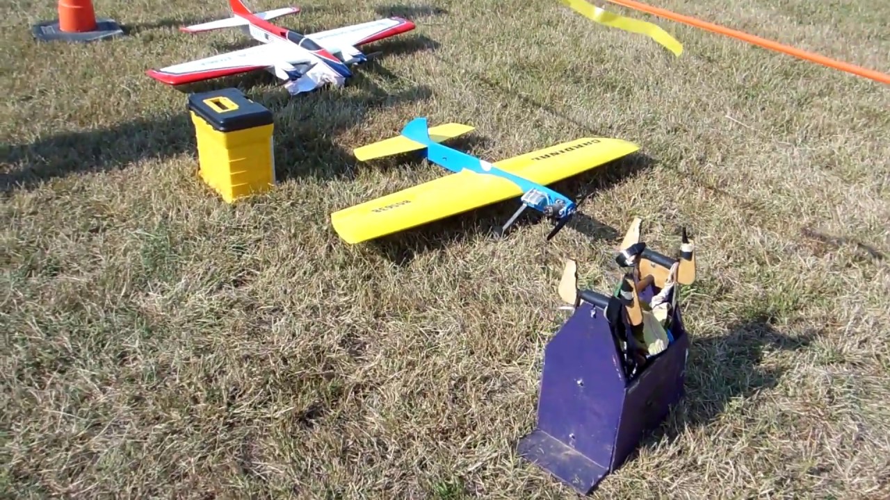 Airplane Model Control Line Glow Plug U-Control - YouTube