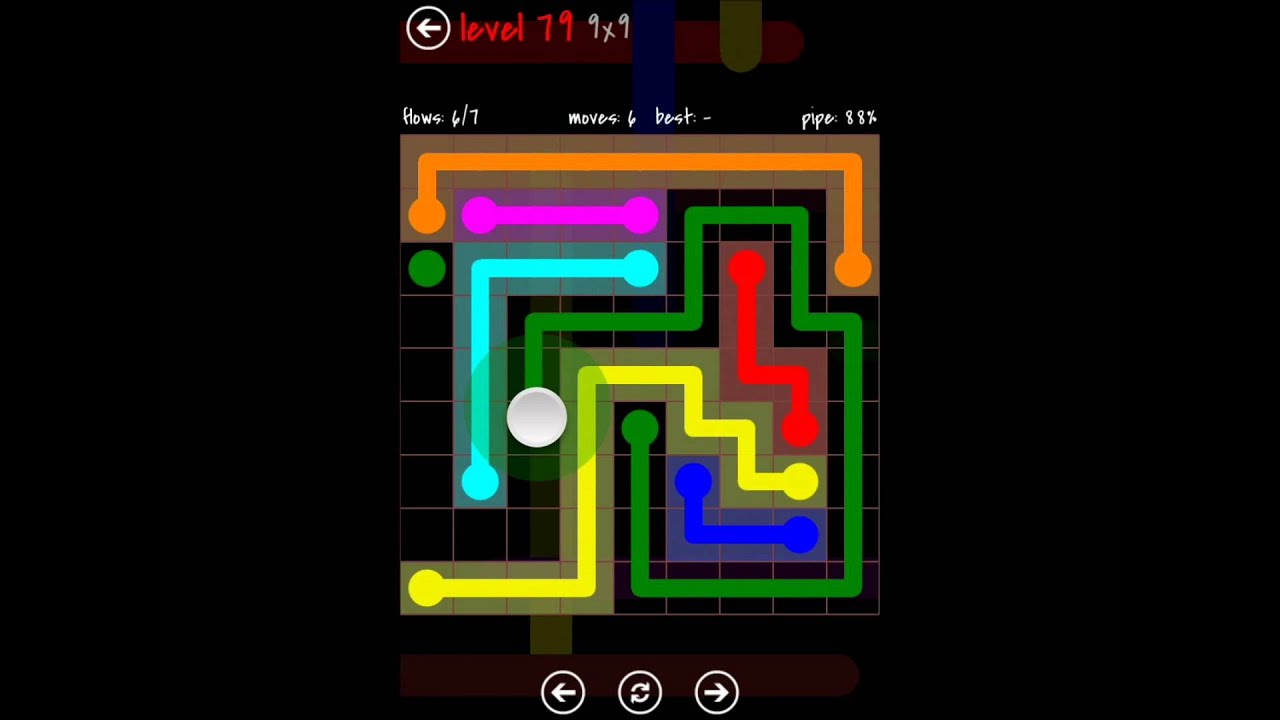 Flow Free - 9X9 Mania Walkthrough - Level 79