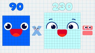 Numberblocks | Multiply 2 Big Numbers | Multiply Two Giant Numbers | Learn Multiplication Big Number