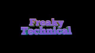 Freaky technical intro.