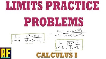 Solving for the Limit of a Function - Additional Practice Problems
