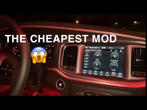 THE CHEAPEST INTERIOR MOD FOR YOUR 2019 DODGE CHARGER!!! - YouTube