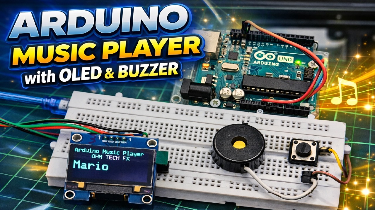 Arduino Tunes How To Make Tune Music Player with Arduino, OLED Display & Buzzer - YouTube