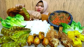 MAKANAN KHAS SUNDA‼️ IKAN NILA GORENG SAMBEL TERASI NASI 5 CENTONG LALAPAN