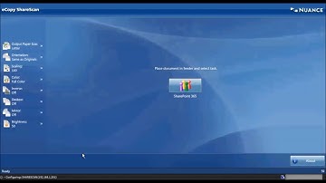 Scan to SharePoint Office 365 with Nuance eCopy ShareScan