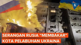 Ukraina Masih Membara Serangan Rusia Picu Kebakaran Hebat Di Odesa