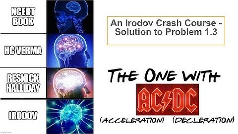 An Irodov Crash Course - Problem 1.3 - "The one with AC/DC (of Kinematics)"