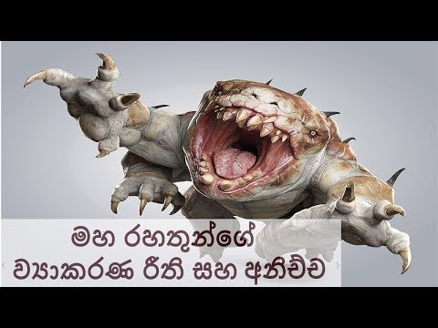 මහ රහතුන්ගේ ව්‍යාකරණ රීති සහ අනිච්ච