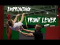 Working on my FRONT LEVER - technique & details /Michał Urbanik