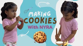 Making cookies with Nyra