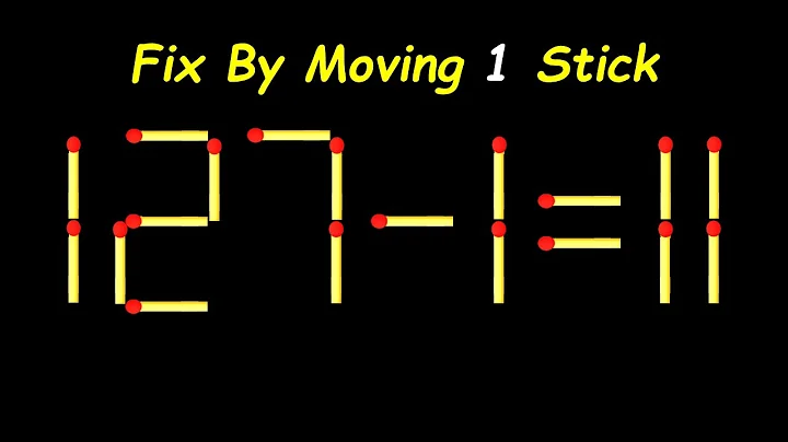 Only 1% Can Solve This Matchstick Puzzle – Move 1 Stick to Win!