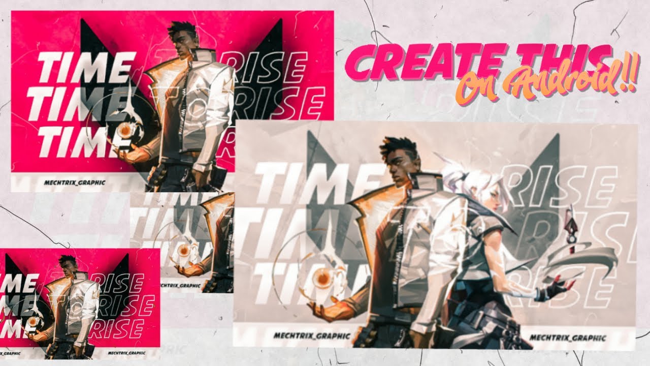 How To Make A Dope Gaming Thumbnail In PS Touch | Valorant | Tutorial