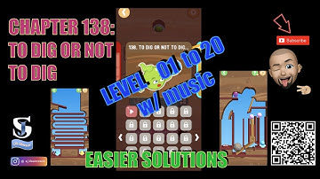Dig This! COMBO 138-01 to 138-20 TO DIG OR NOT TO DIG CHAPTER Walkthrough Solution