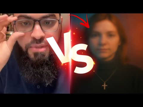 مناظرة مع مسيحية التي أعلنت إسلامها وفضحت النصارى وزوجها من عائلة مشهوره في لبنان حوار جميل