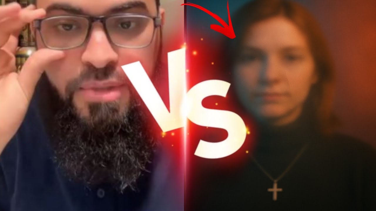 مناظرة مع مسيحية التي أعلنت إسلامها وفضحت النصارى وزوجها من عائلة مشهوره في لبنان حوار جميل🔥