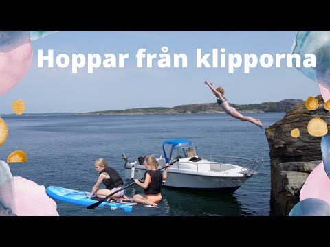 kastar sig ut för klipporna & åker SUP i havet - VLOGG