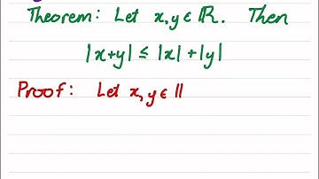 Proof of the triangle inequality