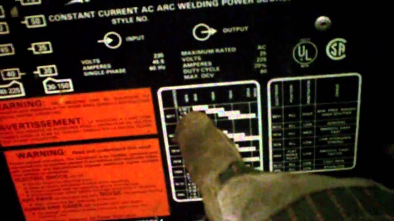 Welding Rod Amp Chart