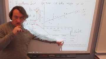 Hypothesis Test for slope not equal to 0 and t stat