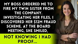 CEO Asked Me To Fire My Twin Sister, But Found Her $12M Fraud Instead