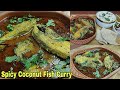 Spicy coconut fish curry fish curry in coconut gravy coconut milk fish currysea food ep1