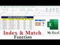 Index & Match Formula In Excel | How to use index match formula in Excel |