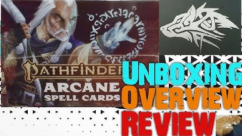 🐲 Unboxing, Overview & Review of Arcane spell cards for Pathfinder 2nd edition from Paizo Publishing