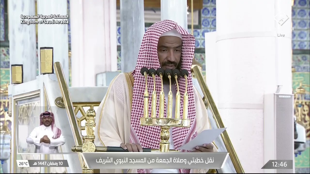 خطبة الجمعة للشيخ عبدالله البعيجان 10 رمضان 1447هـ