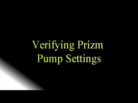 Verifying CADD Prizm Pump Settings