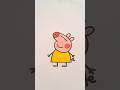 Peppa pig Drawing and Coloring #viral #viralvideos #shorts #youtubeshorts #ytshorts #coloring