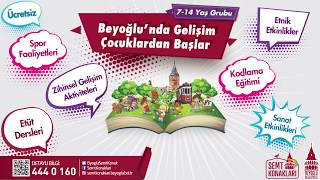 Beyoğlu Belediyesi - Beyoğlu’nda Her Çocuk için Bir Kurs