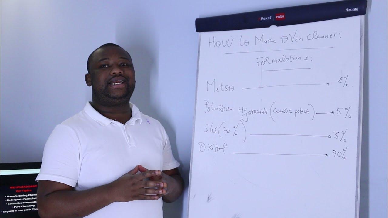 How to make Oven Cleaner Formulation 2 YouTube